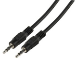 Cable length: 0.50 m<br>Colour: Black<br>3.5 mm Klinkenstecker auf 3.5 MM stereo Stecker, 0.5 m.