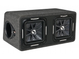 DS12L7 (Dual)<br>2 x 30 cm Dual-Bassreflex-Subbox mit 2 x S12L7 Square-Woofer<br>RMS Belastbarkeit...