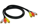 Cinch Kabel Audio / Video 100 cm<br> <br>Audio Video Kabel zur Verbindung von Audio / Video...