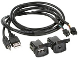 USB / AUX Einsatz VW<br> <br>USB, USB/AUX Adapter, Einsaetze und Platinen ermoeglichen...