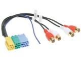 Vorverstaerkeradapter<br><br>Mini-ISO auf 4 vergoldete Cinch-Buchsen<br><br>(BLAUPUNKT / Grundig)