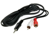 Klinkenstecker 3,5 mm auf Cinch<br><br>Klinkenstecker auf Cinch um einen MP3-Player an...