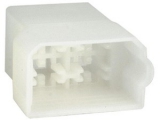 Gehaeuse Fiat<br><br>4 - polig<br><br>Farbe: weiss<br>Info: Fuer 6,3 mm...