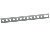 Lochstreifen<br> <br>Material: 0,8mm DX51D+Z verzinkt <br>Laenge: 168 mm<br>Inhalt: 1 Stueck