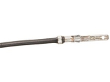 Flachstecker 2,8 mm<br><br>13 cm Kabel schwarz. Fuer ISO-Buchsengehaeuse<br>Inhalt: 10 Stueck