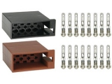 Montageset ISO-Gehaeuse<br><br>bestehend aus:<br>8-polig Stromgehaeuse<br>8-polig...