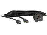 USB / HDMI Einbaubuchse / Aufbaugehaeuse universal<br> <br>Mit  USB, HDMI und AUX Einbaubuchsen und...