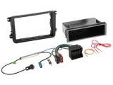 Radioblende 2-DIN mit Fach und Radioanschlusskit passiv<br>Seat / Skoda / VW<br><br>Viele...