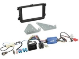 Radioblende 2-DIN und Radioanschlusskit<br>Lenkradfernbedienung Seat / Skoda / VW<br><br>acv...