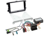 Radioblende 2-DIN und Radioanschlusskit CAN Bus Seat /<br>Skoda / VW<br><br>acv...