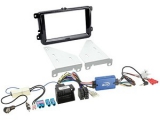 Radioblende 2-DIN und Radioanschlusskit<br>Lenkradfernbedienung Seat / Skoda / VW<br><br>acv...
