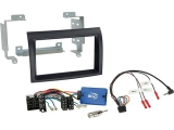 Radioblende 2-DIN  mit Radioanschlusskit<br>Lenkradfernbedienung Citroen / Fiat / Opel /...