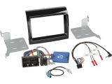 Radioblende 2-DIN  mit Radioanschlusskit<br>Lenkradfernbedienung Citroen / Fiat / Opel /...