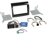 Radioblende 2-DIN  mit Fach mit Radioanschlusskit<br>Lenkradfernbedienung Citroen / Fiat / Opel /...