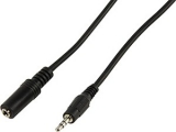 3,5mm Klinkenstecker Stereo - 3,5mm Klinkenkupplung Stereo<br>Länge: 2,5 m<br>3,5 mm stereo...