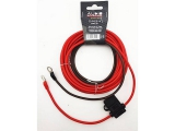 - 5 m OFC Stromkabel 4 mm² rot<br>- 1 m OFC Stromkabel 4 mm² anthrazit<br>- mit fertig gecrimpten...