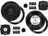 -Wege System passend für VW Golf V<br><br>Leistung 120 W RMS/ 180 W MAX<br>Impedanz 4...